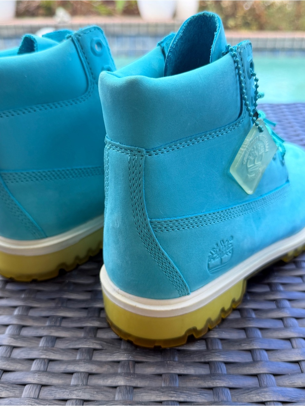 Timberland Women's Teal Nubuck Waterproof Boot US4.5 - Picture 11 of 12
